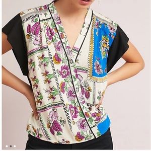 NWOT Anthropologie Tiny Cara Wrap Top